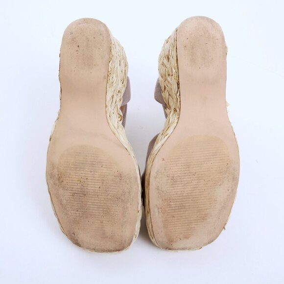 Steve Madden Poloma Textile Wedge Sandals Gray Women Size 7.5 - Picture 11 of 12